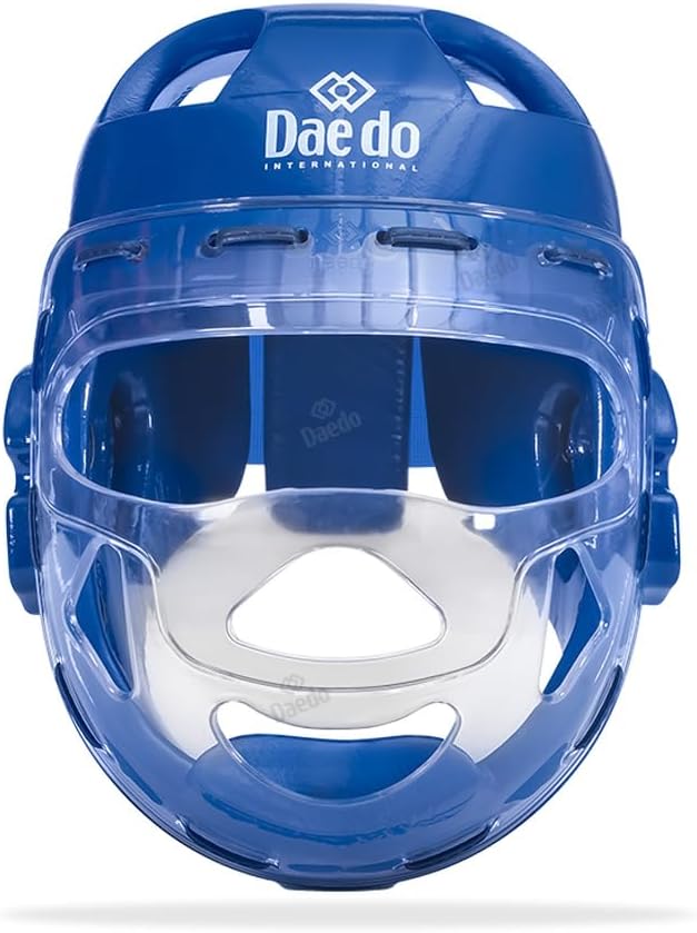 DAEDO TAEKWONDO HEAD GEAR WITH MASK BLUE