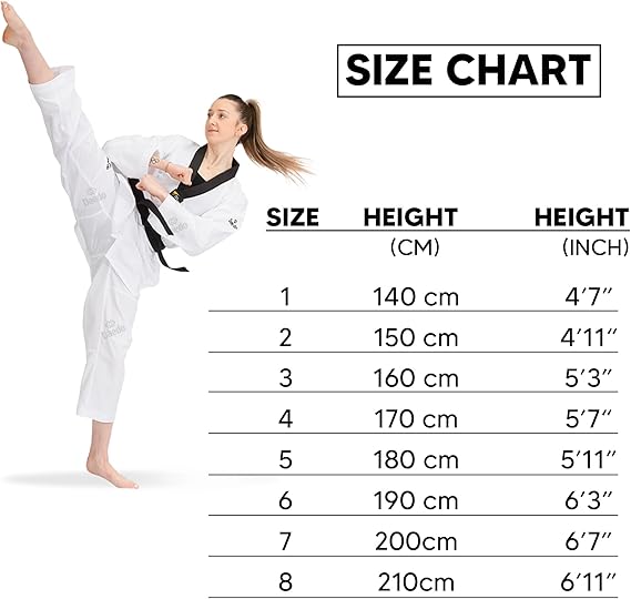Daedo Ultra 2.0 Taekwondo Uniform - Black Neck, WT Recognized, Lightweight Polyester with Ventilation