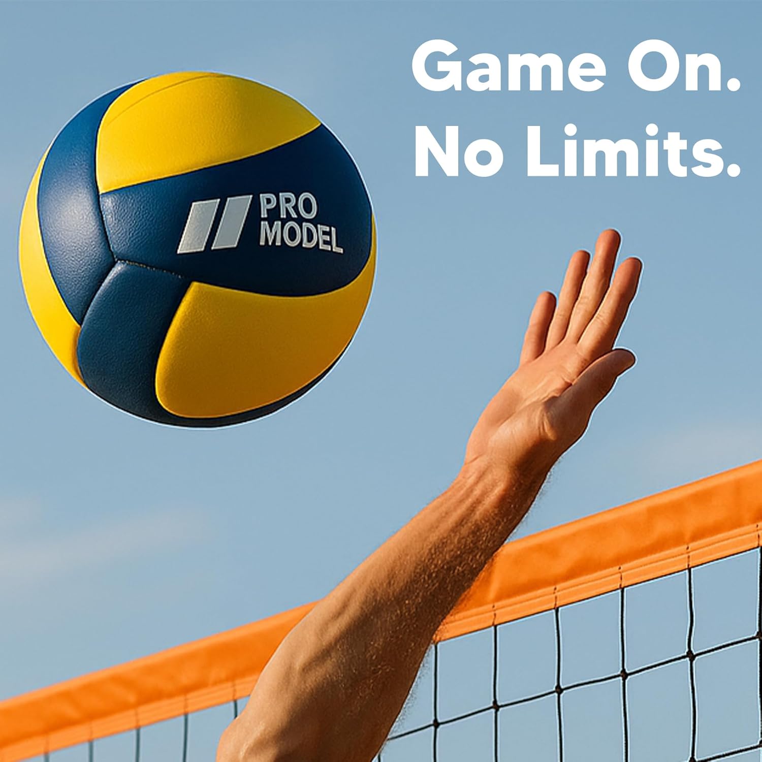 Summit SMT-X320 Match Volleyball – Size 5, 9-Panel PU Leather, EVA Subfloor, 260–280g – Indoor & Outdoor Use