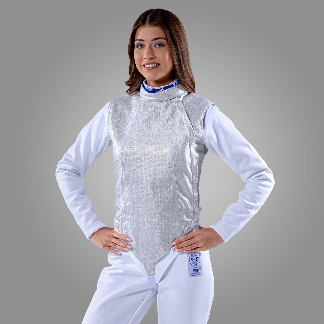 ELECTRIC FOIL JACKET WHITE INOX,WASHABLE FOR WOMEN