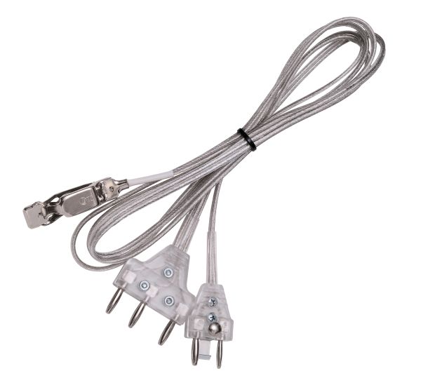 FENCING FOIL / SABRE BODY WIRE FIE TRANSPARENT WITH TRANSPARENT PLUGS