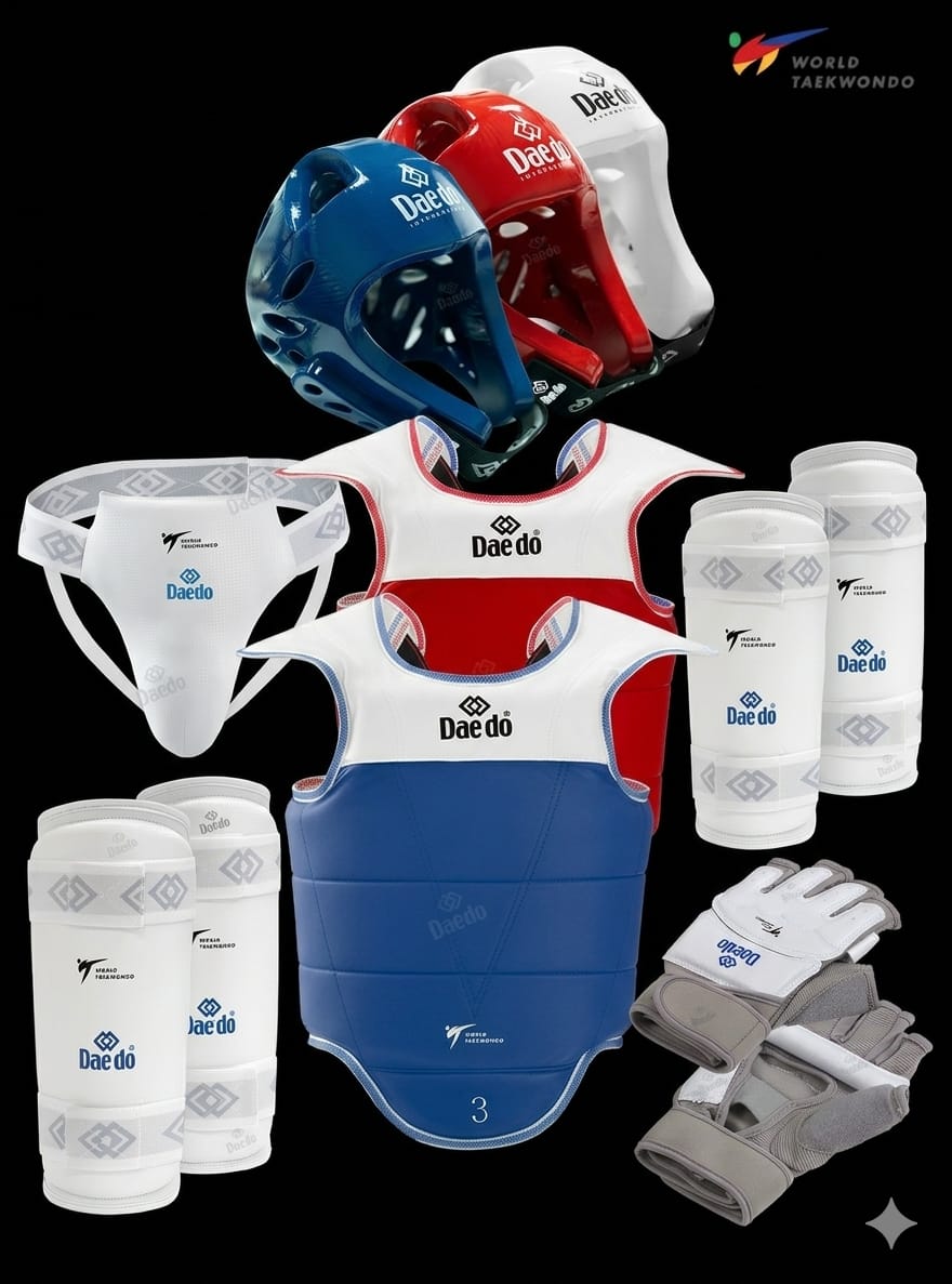 TAEKWONDO SPARRING GEAR SET OF 8 FOR WOMEN