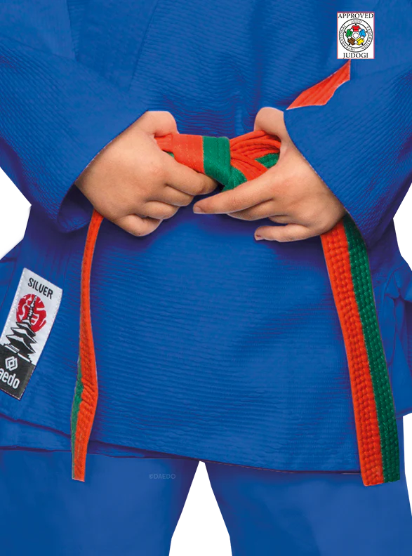 TRAINING JUDOGI SILVER BLUE