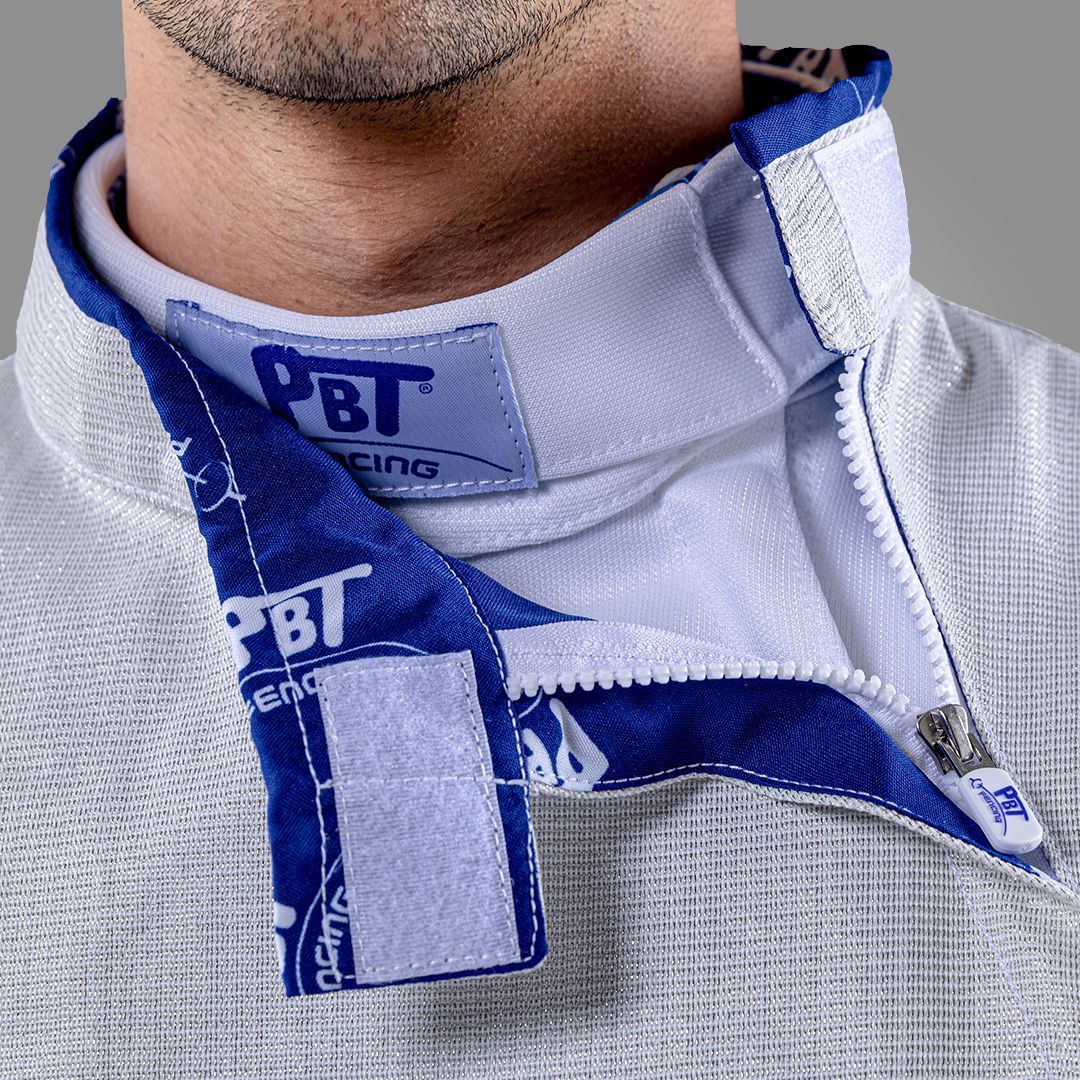 ELECTRIC FOIL JACKET WHITE INOX, WASHABLE FOR MEN