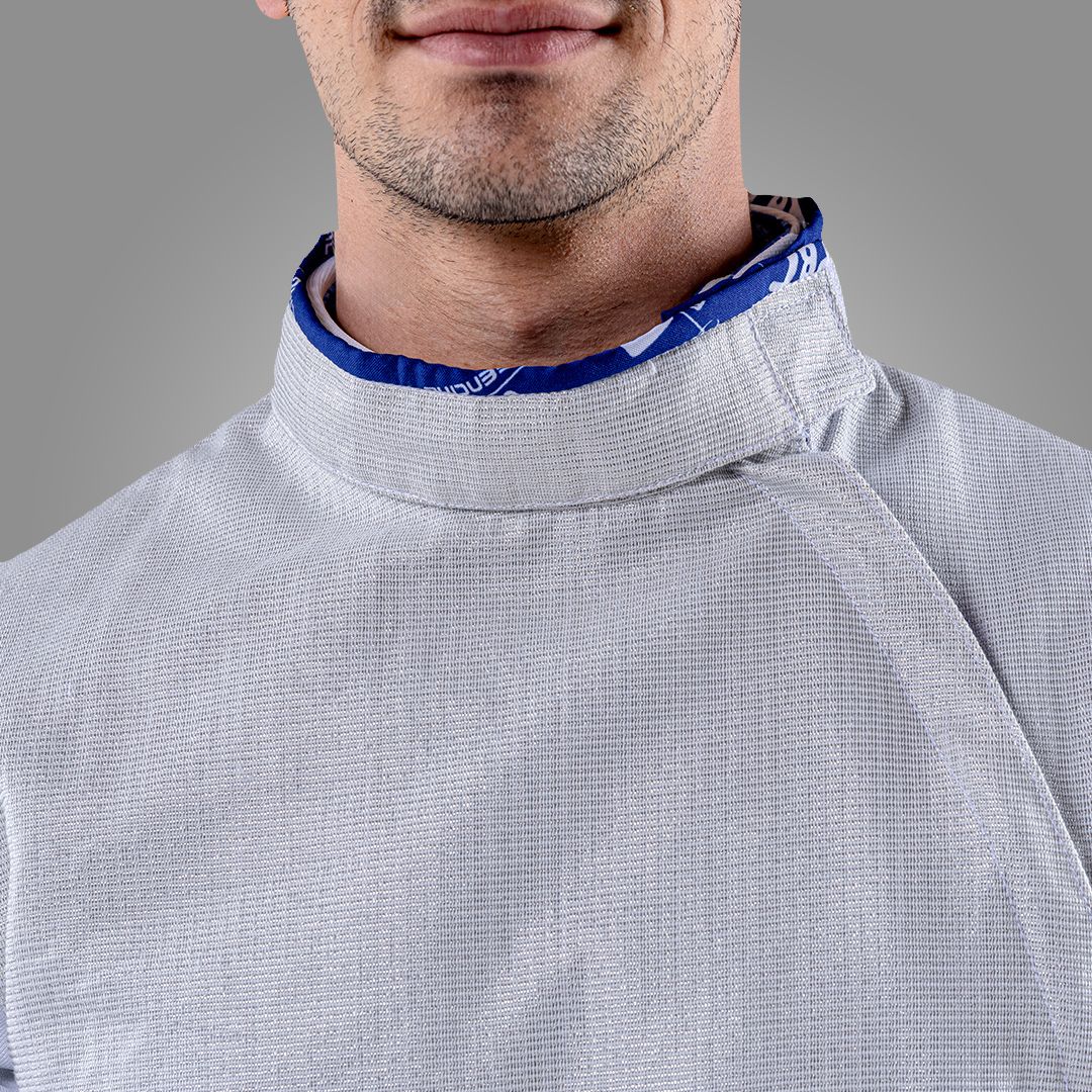 ELECTRIC FOIL JACKET WHITE INOX, WASHABLE FOR MEN